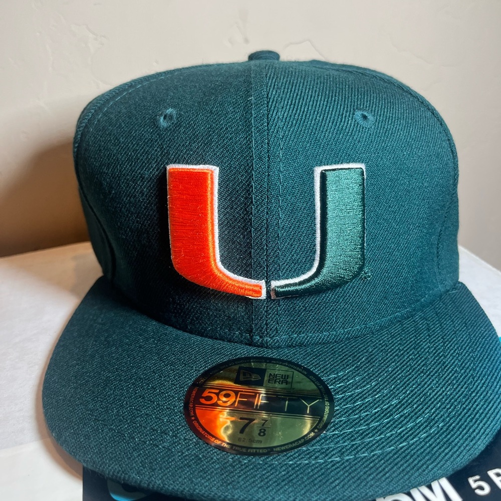 New Era Teal Cap with Orange and Green Logo